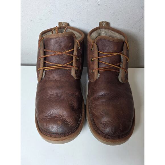UGG Boots Mens 10 Brown Chestnut Neumel Leather Chukka 1095350